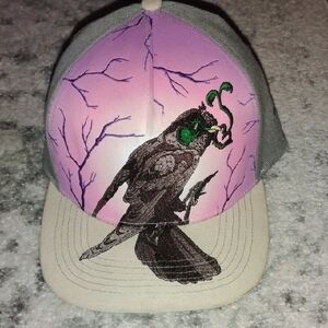 Vibrant Graphic Grassroots Jon Chale Bird Snapback Hat.